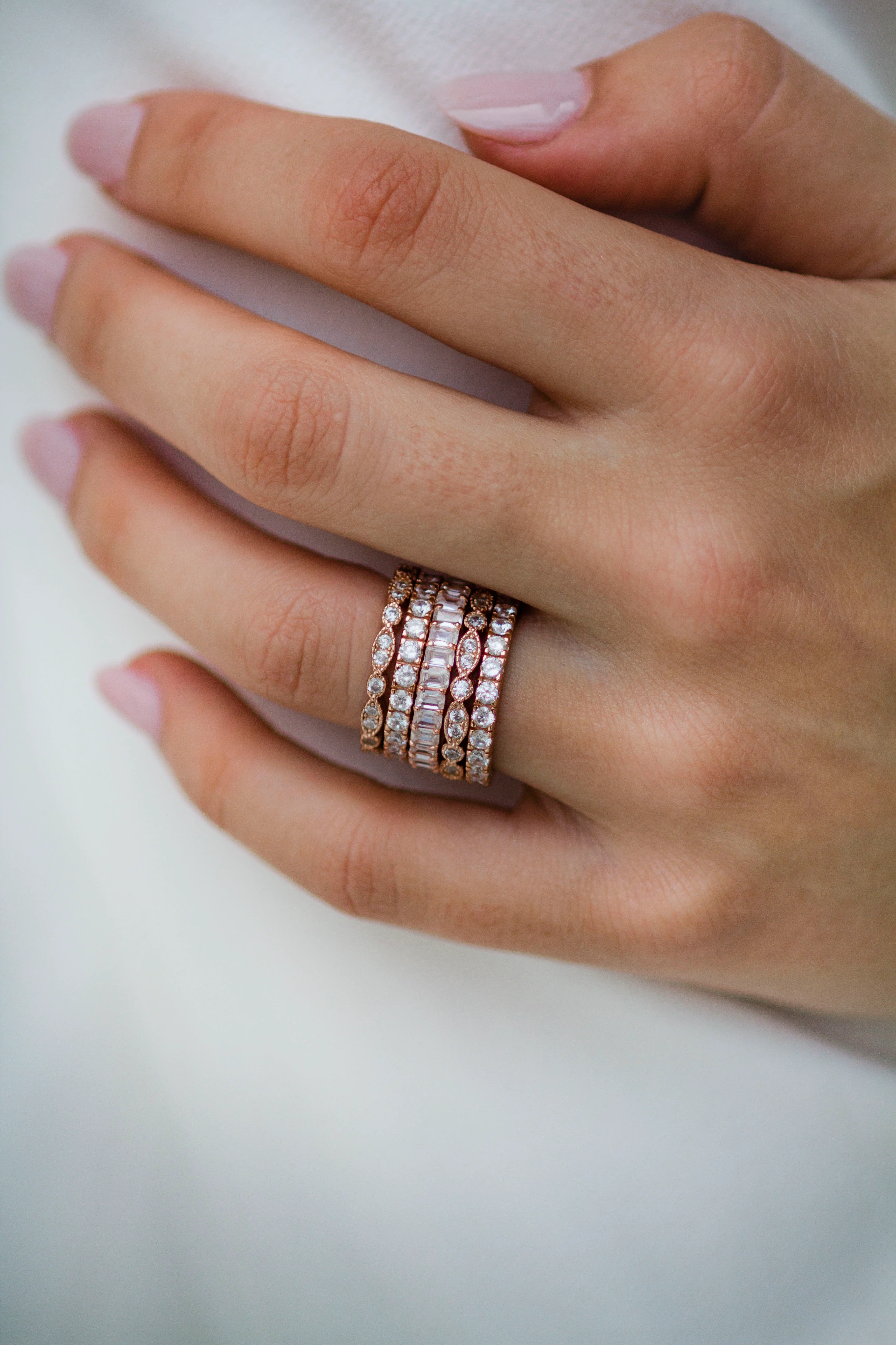 The Eva Band (2 Carat, Claw Prong) - Image 11