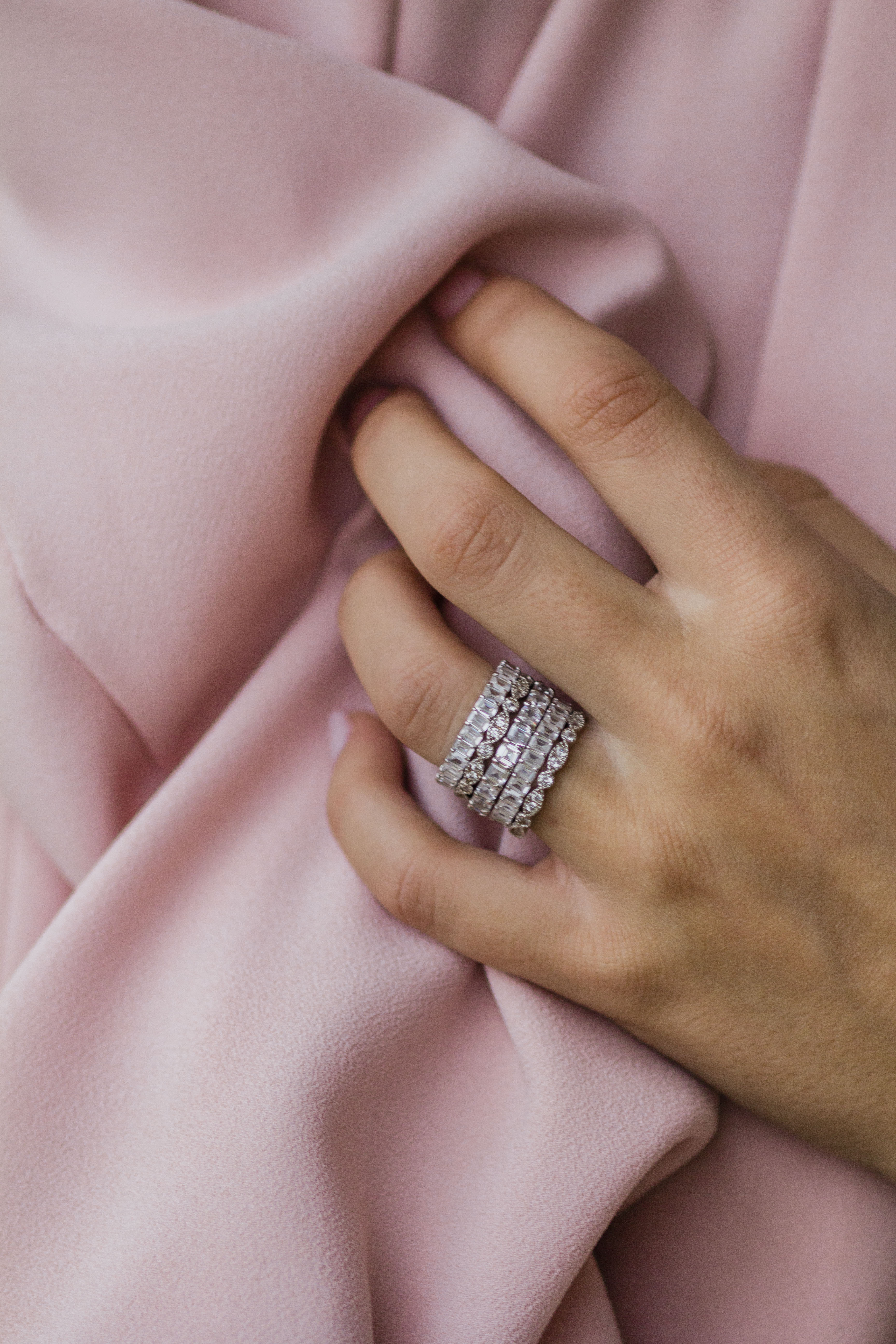 The Eva Band (2 Carat, Claw Prong) - Image 5