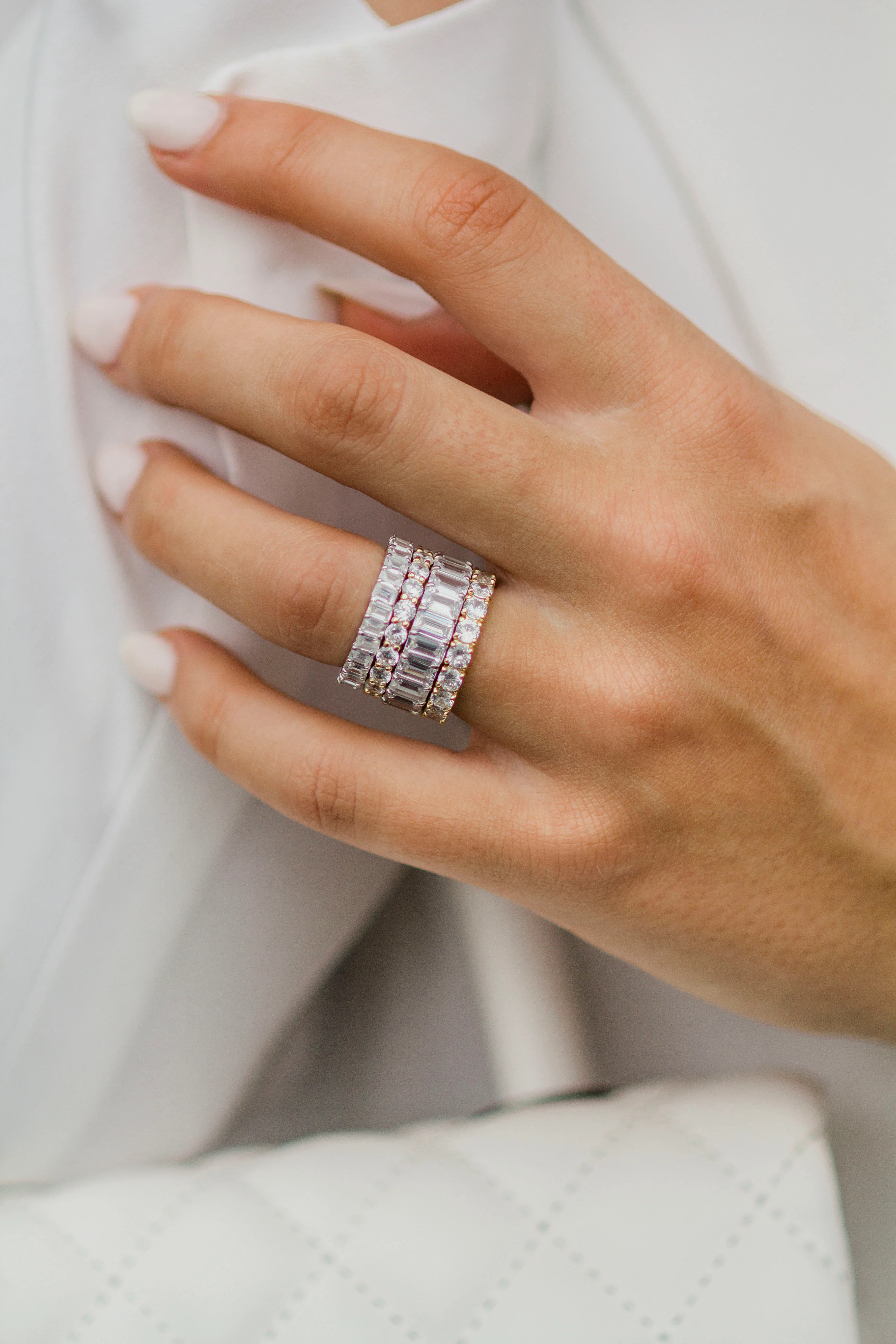 The Eva Band (2 Carat, Claw Prong) - Image 7